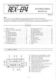 REX-EP4 Instruction Manual