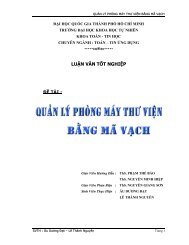 LUẬN VÄN Tá»T NGHIá»P - Khoa Toán - Äại há»c Khoa há»c Tá»± nhiên
