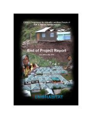 Rural Landless Project Ending Report - UN-HABITAT Pakistan