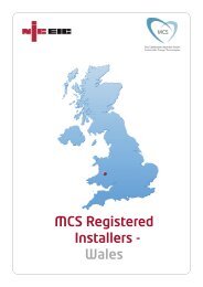 Wales MCS Installers - NICEIC