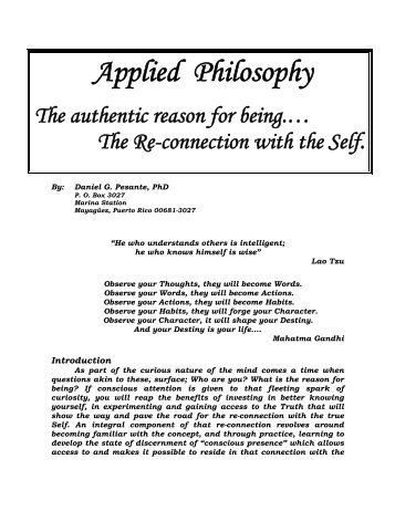 Applied Philosophy