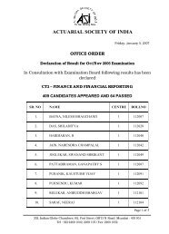 CT2 - Actuarial Society of India