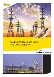 Medium Voltage Fuse Links Full Line Catalogue - Cooper Bussmann