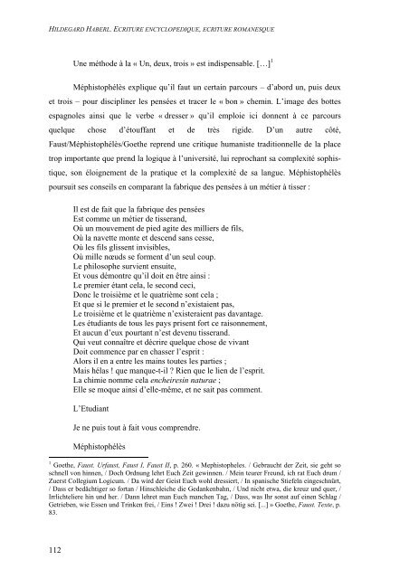 Ecriture encyclopÃ©dique â Ã©criture romanesque - Gustave Flaubert ...