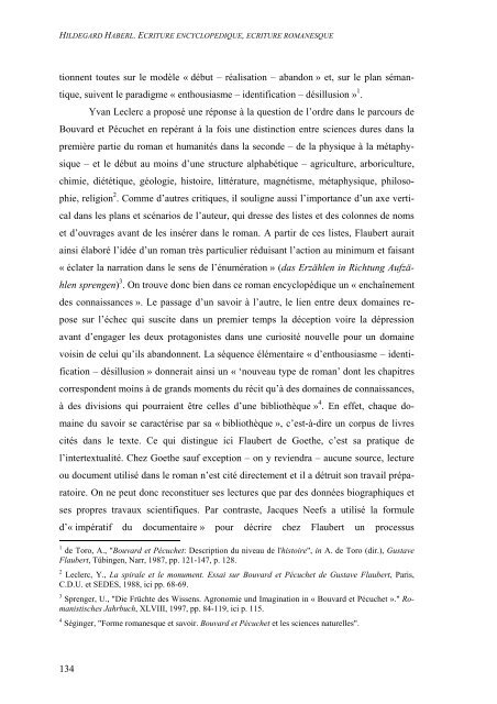 Ecriture encyclopÃ©dique â Ã©criture romanesque - Gustave Flaubert ...