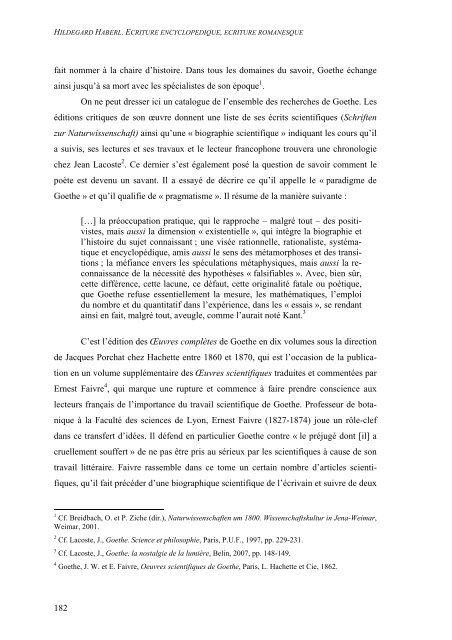 Ecriture encyclopÃ©dique â Ã©criture romanesque - Gustave Flaubert ...