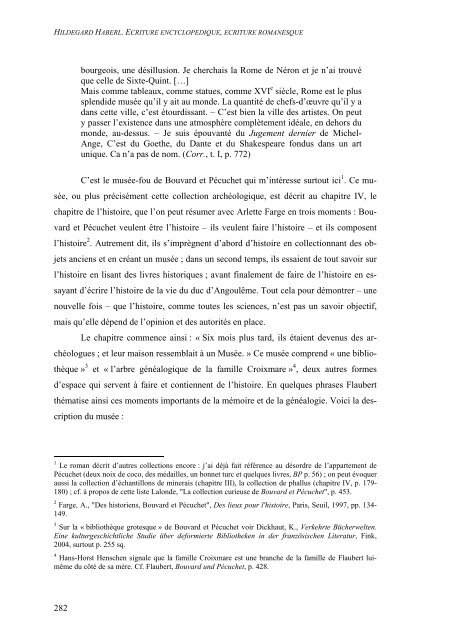 Ecriture encyclopÃ©dique â Ã©criture romanesque - Gustave Flaubert ...