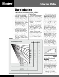 LIT-095 Irrigation Notes: Slope Irrigation - Hunter Industries