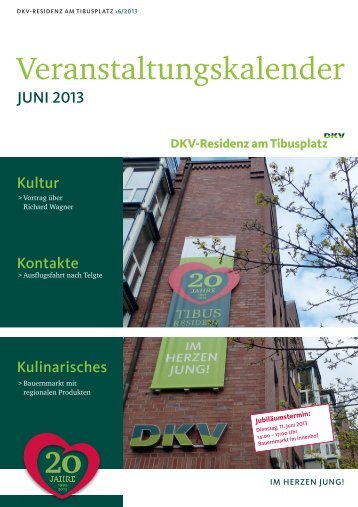 Veranstaltungskalender - DKV-Residenz am Tibusplatz