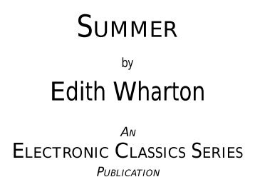 Edith Wharton - Penn State University