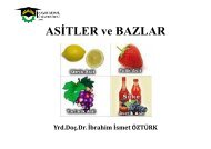 ASİTLER VE BAZLAR - E-Universite