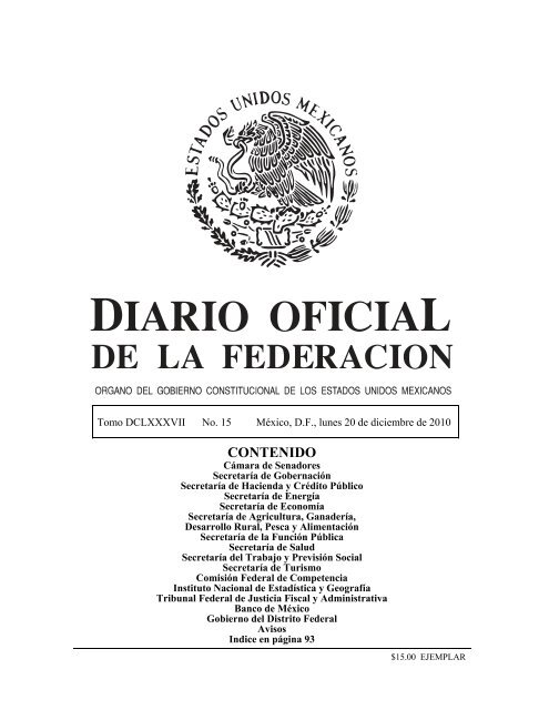 Publicación - Diario Oficial de la Federación