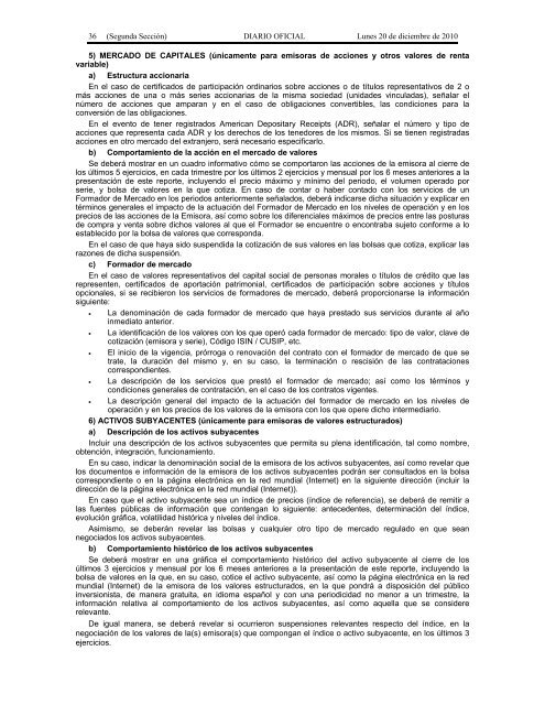 Publicación - Diario Oficial de la Federación