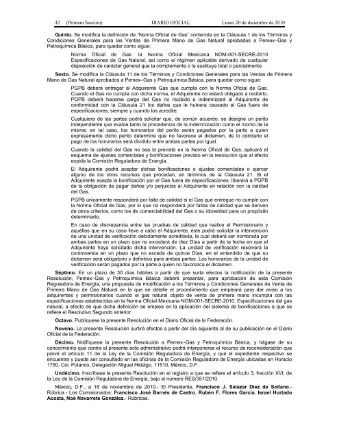 Publicación - Diario Oficial de la Federación