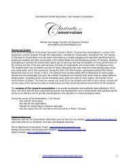 Clarinets for Conservation - International Clarinet Association