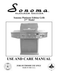 Sonoma Platinum Edition Grill - Sure Heat Manufacturing