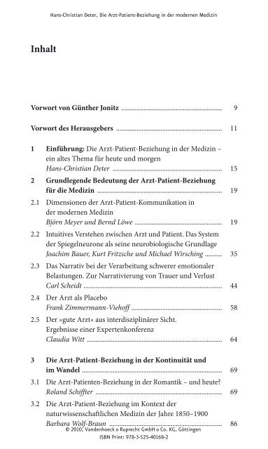 Die Arzt-Patient-Beziehung in der modernen Medizin