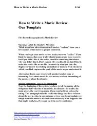 How to Write a Movie Review: Our Template