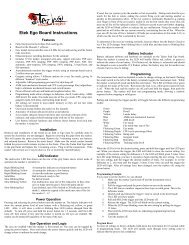 Etek Ego Board Instructions - Tadao Technologies