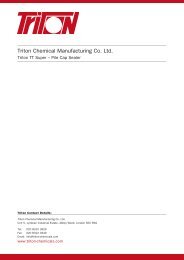 Triton Chemical Manufacturing Co. Ltd. - Triton Chemicals