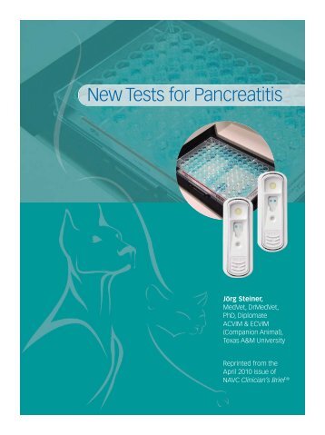 New Tests for Pancreatitis - IDEXX Laboratories