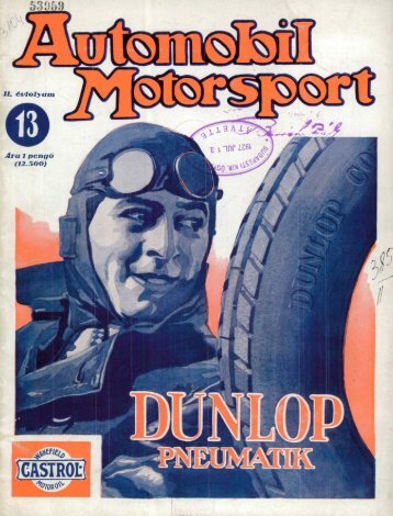 Automobil motorsport 1927 2. évfolyam 13. szám - EPA