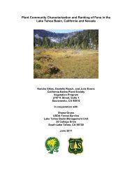 Lake Tahoe Basin Fen Vegetation Report - California Native Plant ...