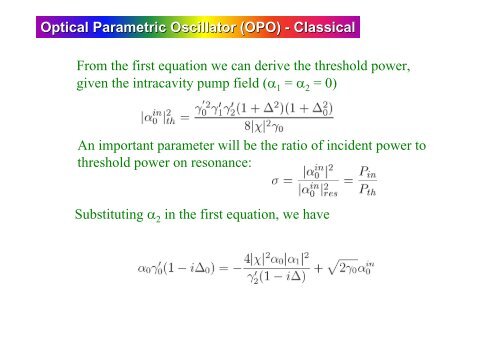 Optical Parametric Oscillator (OPO) - Axpfep1.if.usp.br