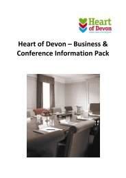 Heart of Devon – Business & Conference Information Pack