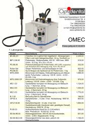 Omec Preisliste 2013 - Optidental