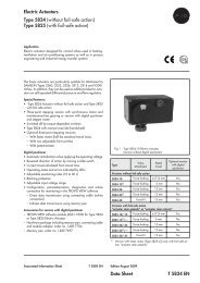 Electric Actuators Type 5824 (without fail-safe action) Type 5825 ... - ii