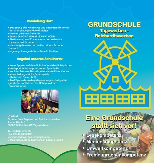 GRUNDSCHULE GRUNDSCHULE - Tagewerben