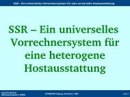 SSR â Ein universelles Vorrechnersystem fÃ¼r eine heterogene ...