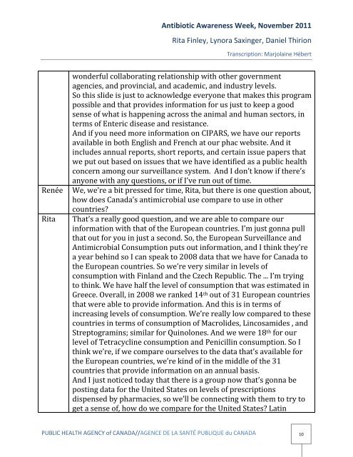 read the transcript - Antibiotic Awareness