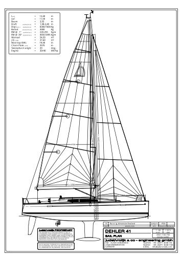 Sail Plan - Dehler