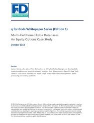 q for Gods Whitepaper Series (Edition 1) - First Derivatives plc