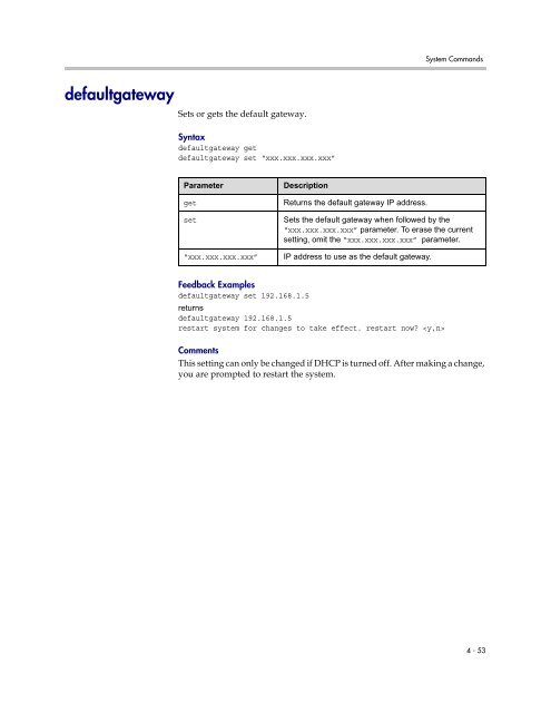 Integrator's Reference Manual for Polycom HDX ... - 1 PC Network Inc