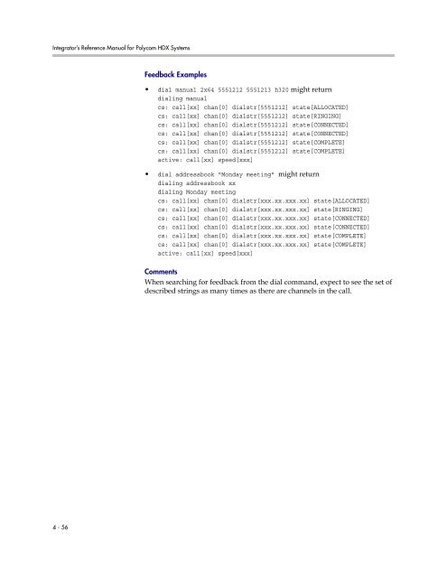 Integrator's Reference Manual for Polycom HDX ... - 1 PC Network Inc