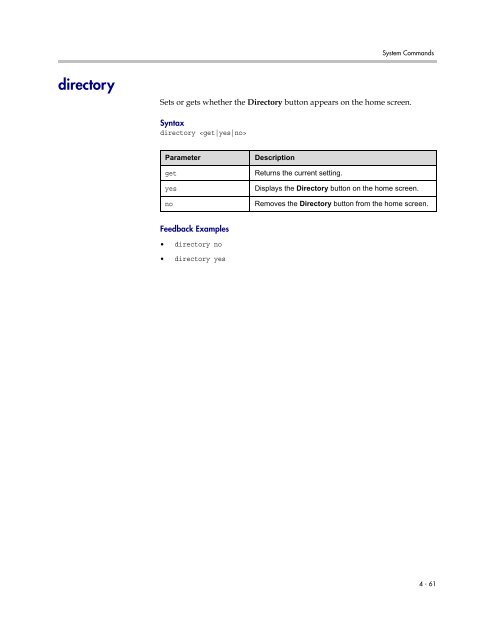 Integrator's Reference Manual for Polycom HDX ... - 1 PC Network Inc