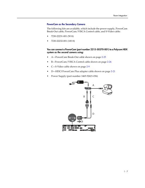 Integrator's Reference Manual for Polycom HDX ... - 1 PC Network Inc