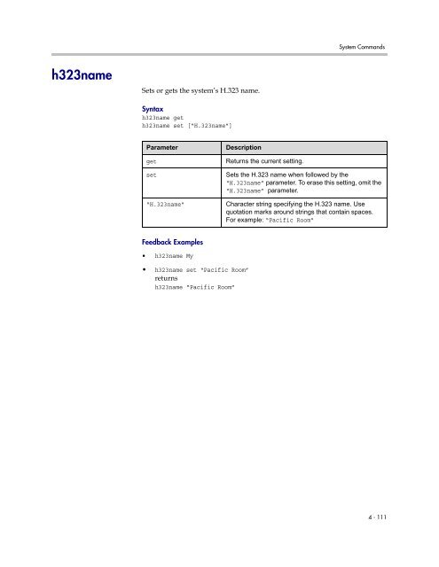 Integrator's Reference Manual for Polycom HDX ... - 1 PC Network Inc