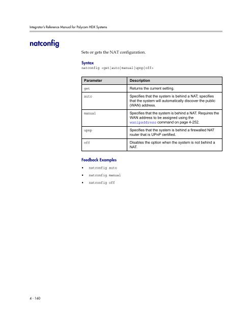 Integrator's Reference Manual for Polycom HDX ... - 1 PC Network Inc