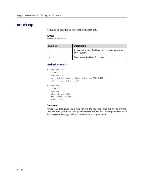 Integrator's Reference Manual for Polycom HDX ... - 1 PC Network Inc