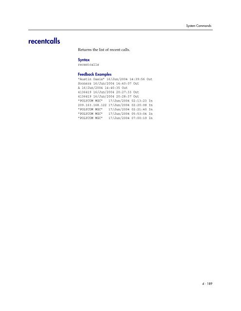 Integrator's Reference Manual for Polycom HDX ... - 1 PC Network Inc