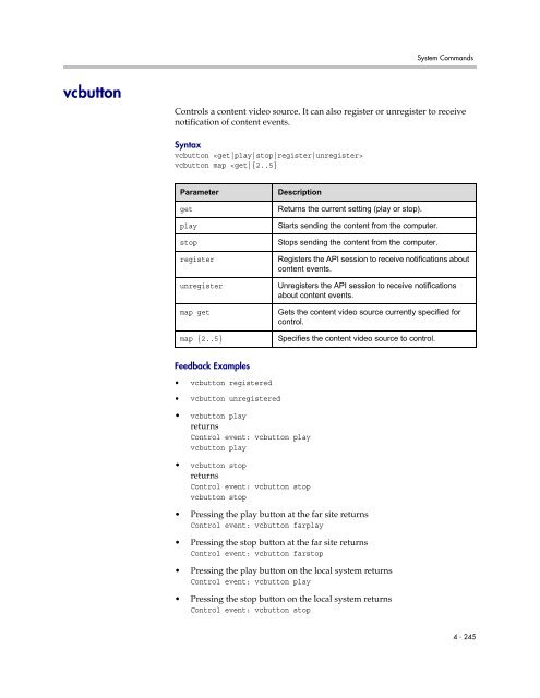 Integrator's Reference Manual for Polycom HDX ... - 1 PC Network Inc