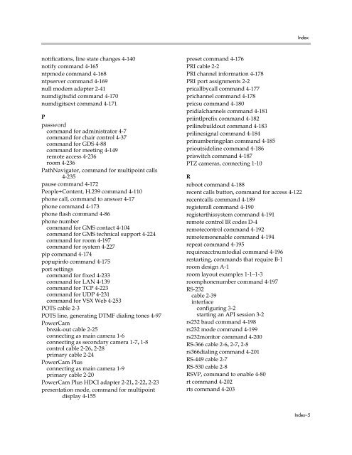 Integrator's Reference Manual for Polycom HDX ... - 1 PC Network Inc