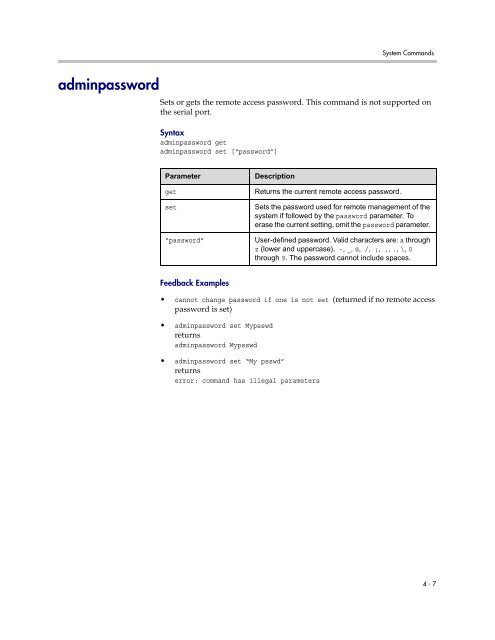 Integrator's Reference Manual for Polycom HDX ... - 1 PC Network Inc