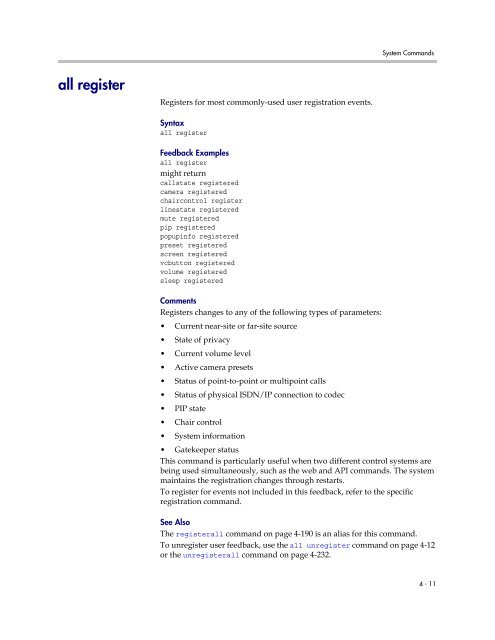 Integrator's Reference Manual for Polycom HDX ... - 1 PC Network Inc