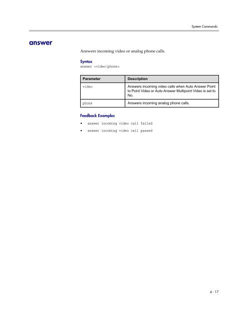 Integrator's Reference Manual for Polycom HDX ... - 1 PC Network Inc