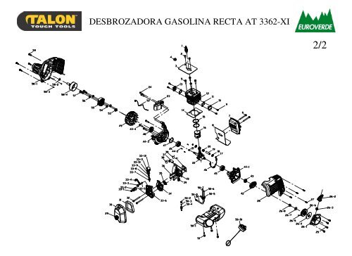 DESBROZADORA GASOLINA RECTA AT 3362-XI